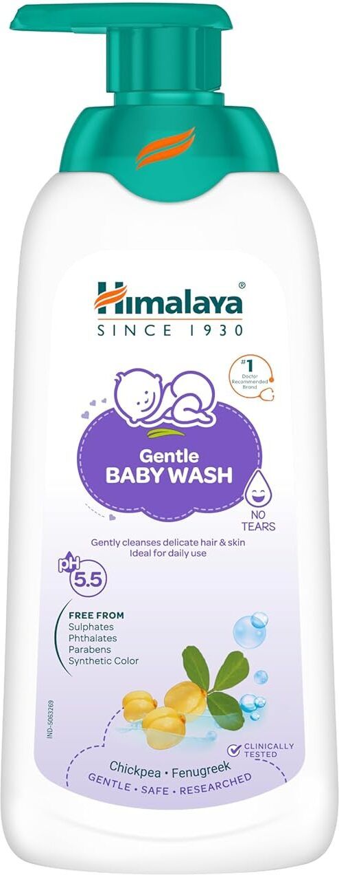 Gentle Baby Wash 400ml with Chickpea, Fenugreek|No.1 Doctor Recommended Brand-image-46