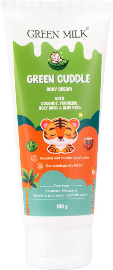 green milk Green Cuddle Baby Cream | Nappy Rash Care for Sensitive Baby Skin-picture-22