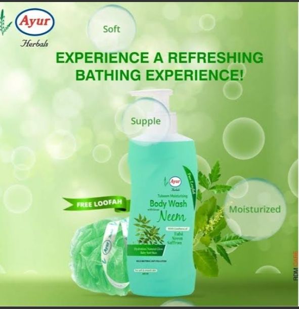 ayur body wash neem 400ml pack of 1-image-23