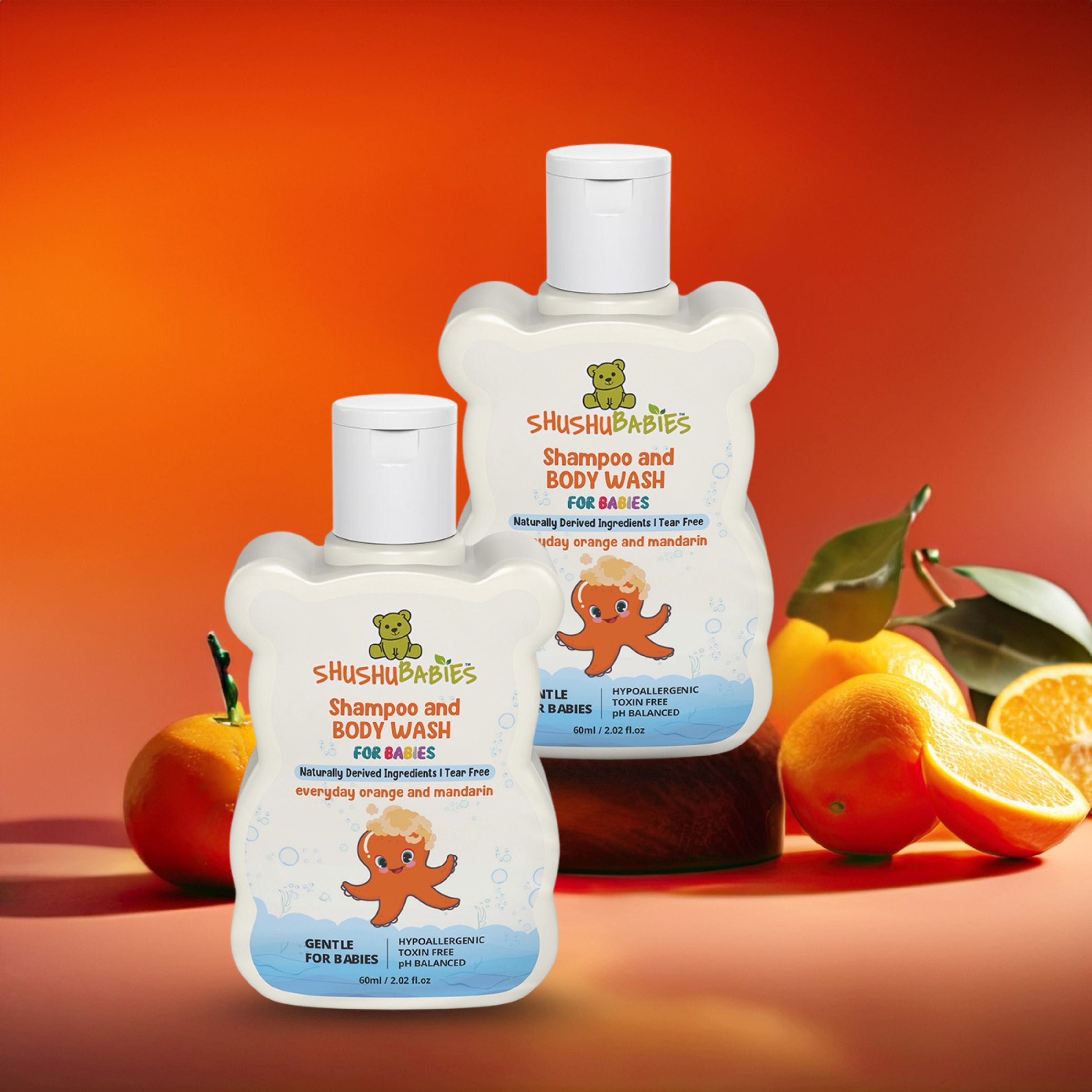 shushu babies Everyday Orange & Mandarin Liquid Shampoo and Body Wash for Babies-picture-48