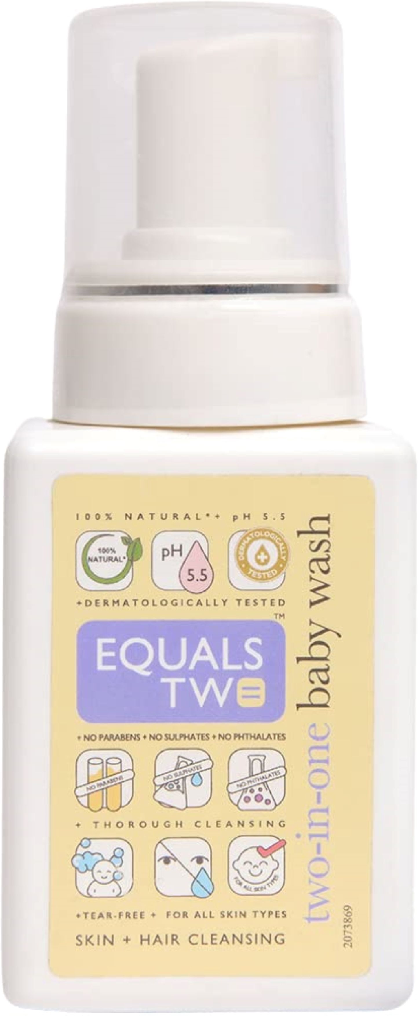 100% Natural Coconut Based Two-In-One Baby Wash
