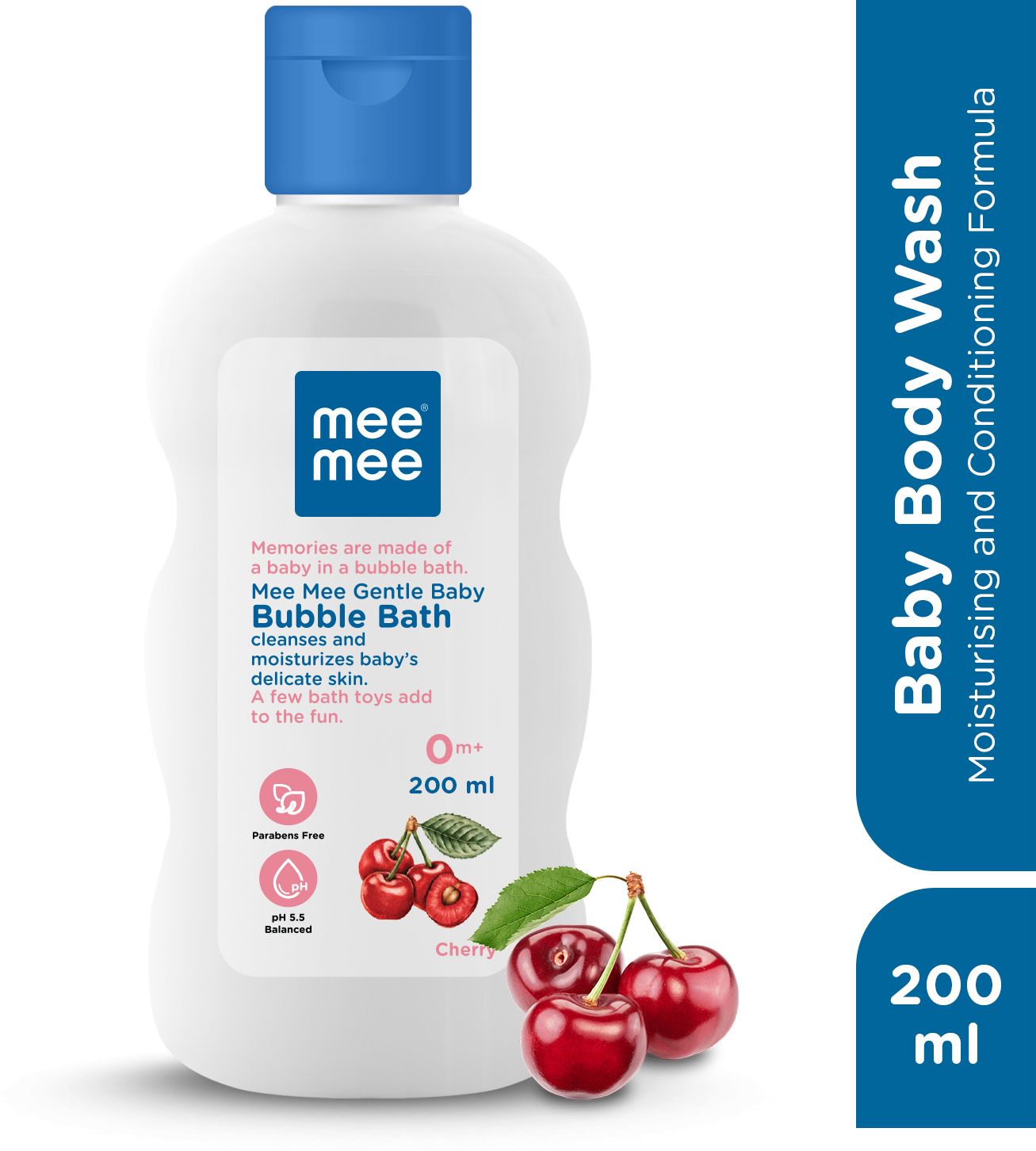 meemee Gentle baby Bubble bath with cherry extracts,Clinical and dermatological tested-picture-38