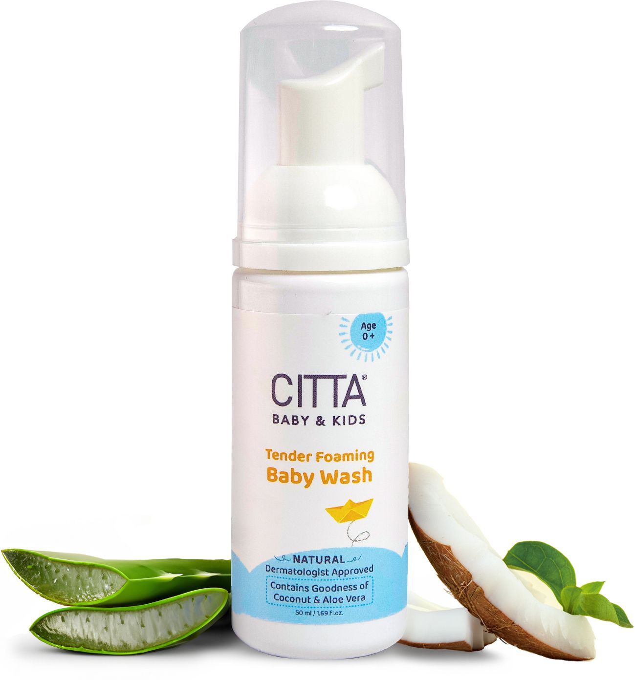 citta Tender Foaming Baby Wash with Coconut & Aloe vera | 0-10 Years-picture-11