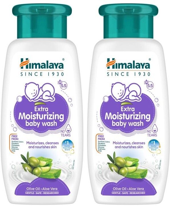 himalaya Extra Moisturizing Baby Wash 200ml ( pack of 2 ) |-picture-21