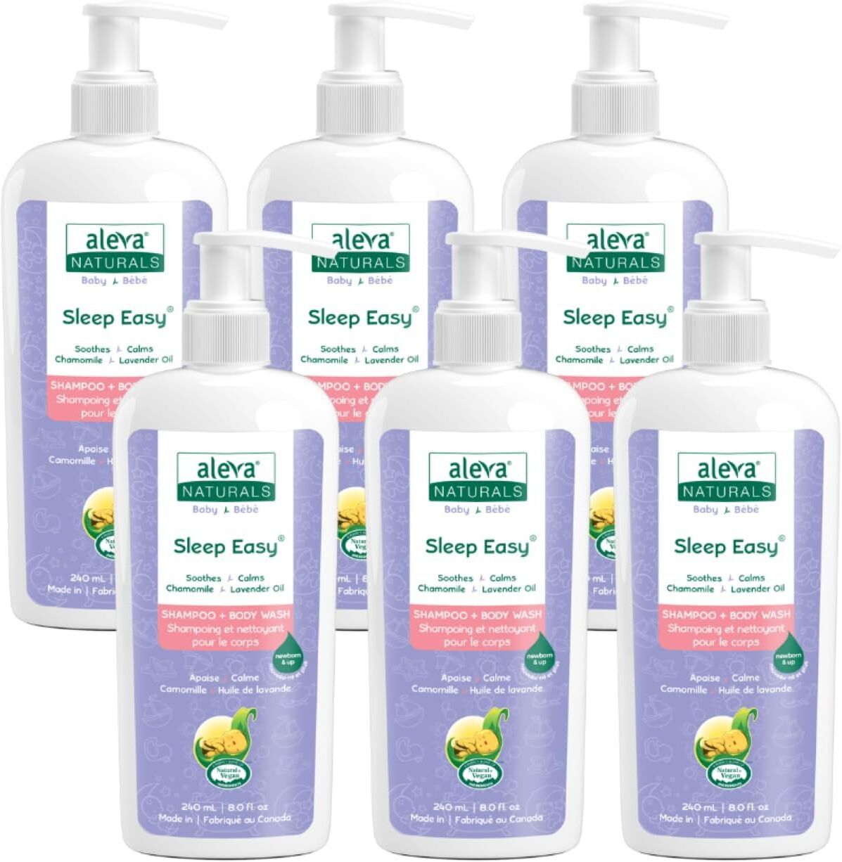Baby Shampoo and Body Wash-240ML-8 floz Canadian Bedtime Newborn Baby Bath Wash-image-43
