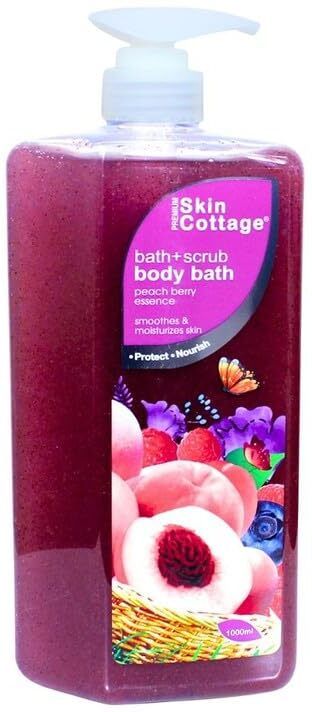 premium skin cottage Skin Cottage Bath+Scrub Peach Berry Essence Infusion refreshed after every bath-picture-31