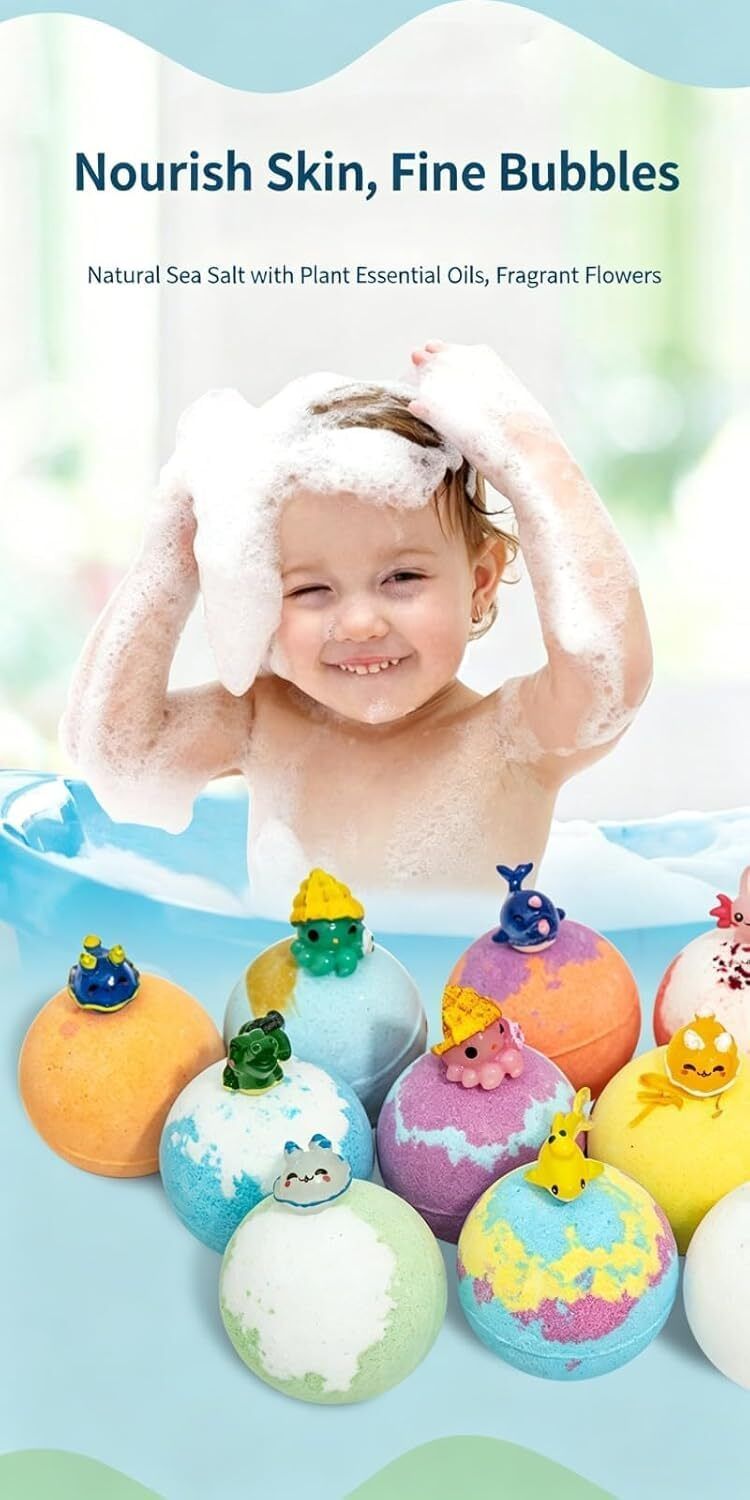 Color Splash Kids Bath Bomb | Surprise Animal Toy | Bubble Bath Fizzer-image-48