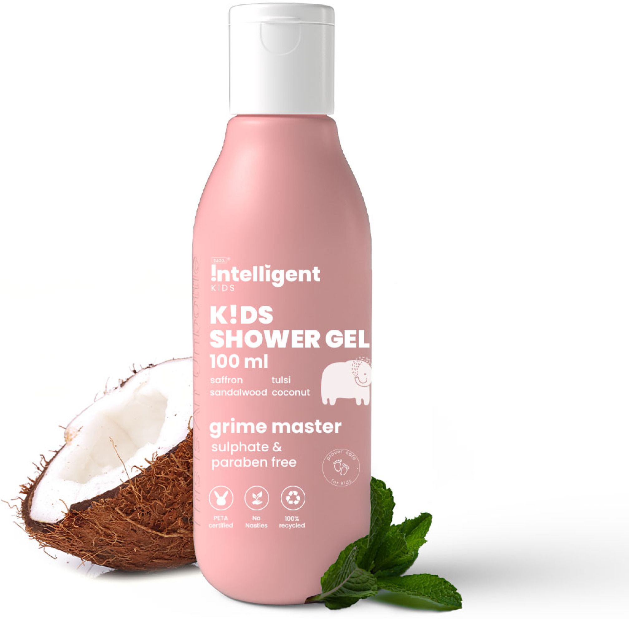 Mild Body Wash for Kids with Tulsi, Saffron, and Sandalwood