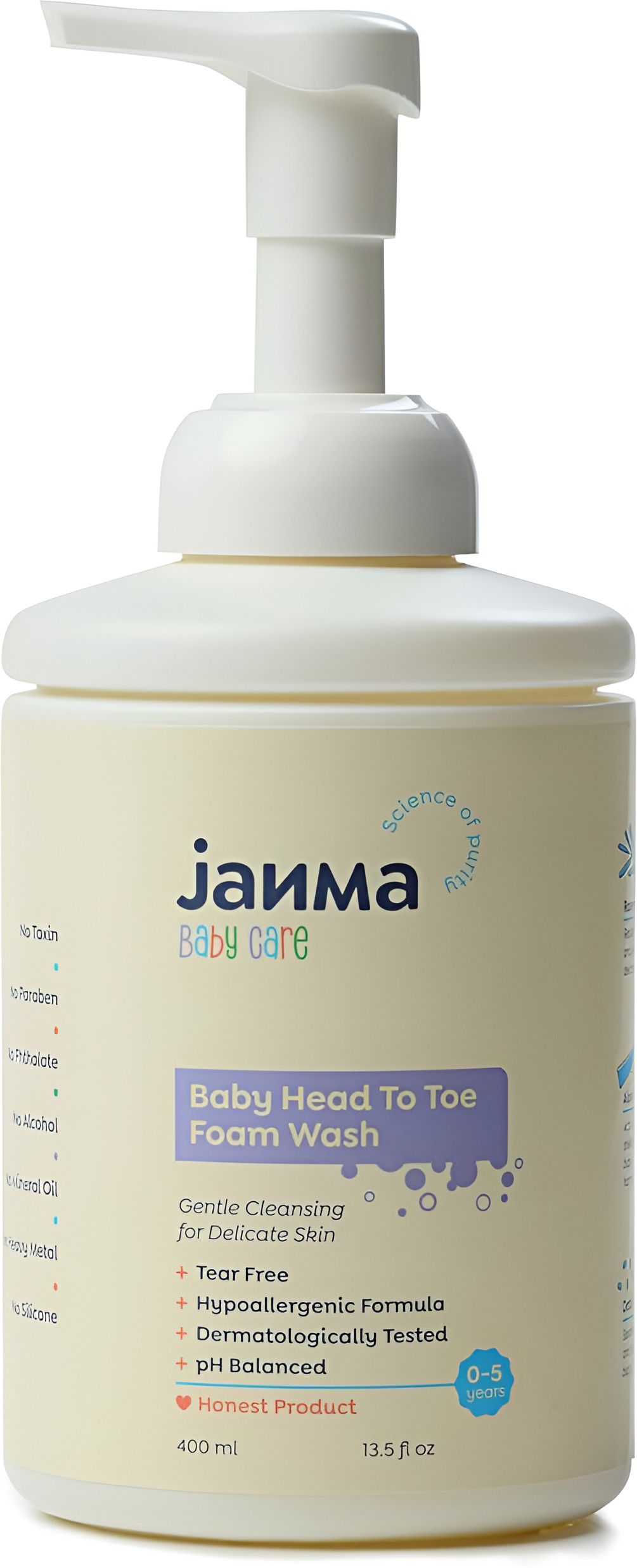 janma care 2-in-1 Baby Head to Toe Foam Wash With Rosemary, Aloevera & Oats For Babies-picture-9