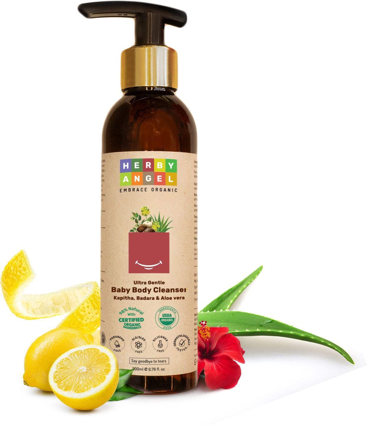 herby angel Ultra Gentle Baby Body Wash w/Aloe Vera, Badara, Kapitha-picture-23