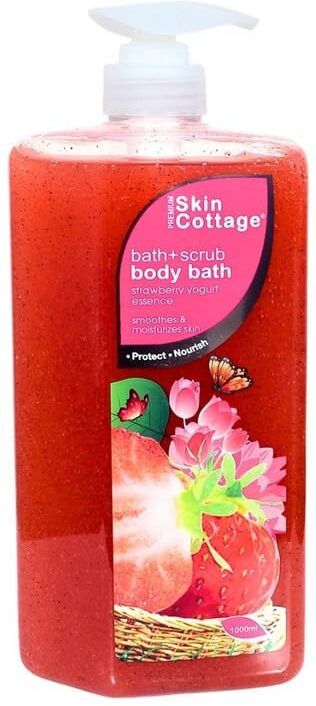 premium skin cottage Skin Cottage Bath+Scrub Strawberry Yogurt Essence refreshed after every bath-picture-29