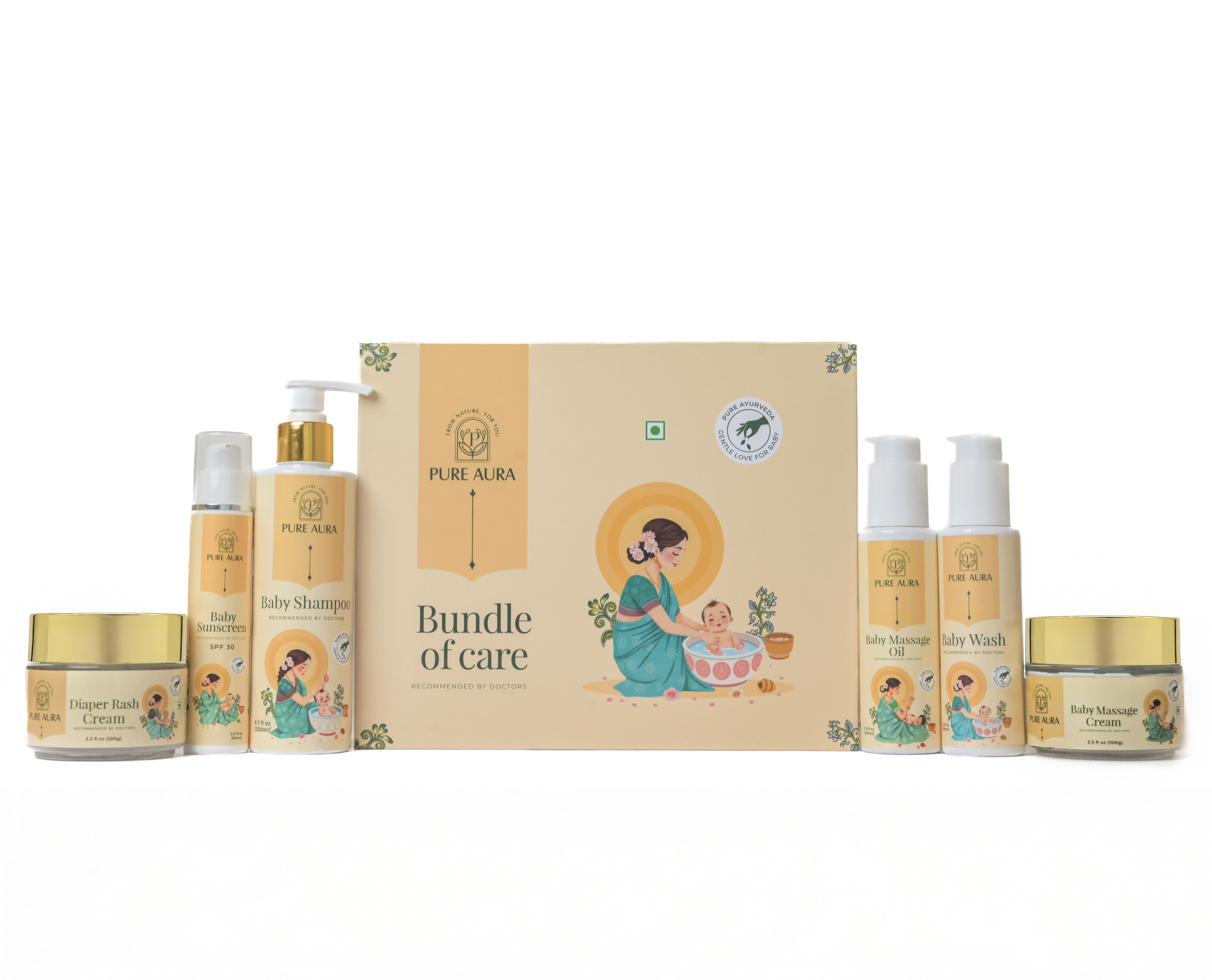 6 Month Kit | Shampoo, Wash, Massage Oil, Cream, Rash Cream & Sunscreen-image-41