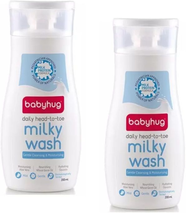 Gentle Cleaning & Moisturising Daily Head to Toe Milky Wash (200ml) Pack of 2-image-12