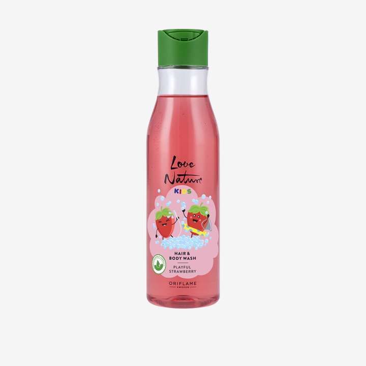 oriflame sweden LOVE NATURE KIDS HAIR & BODY WASH PLAYFUL STRAWBERRY-picture-42