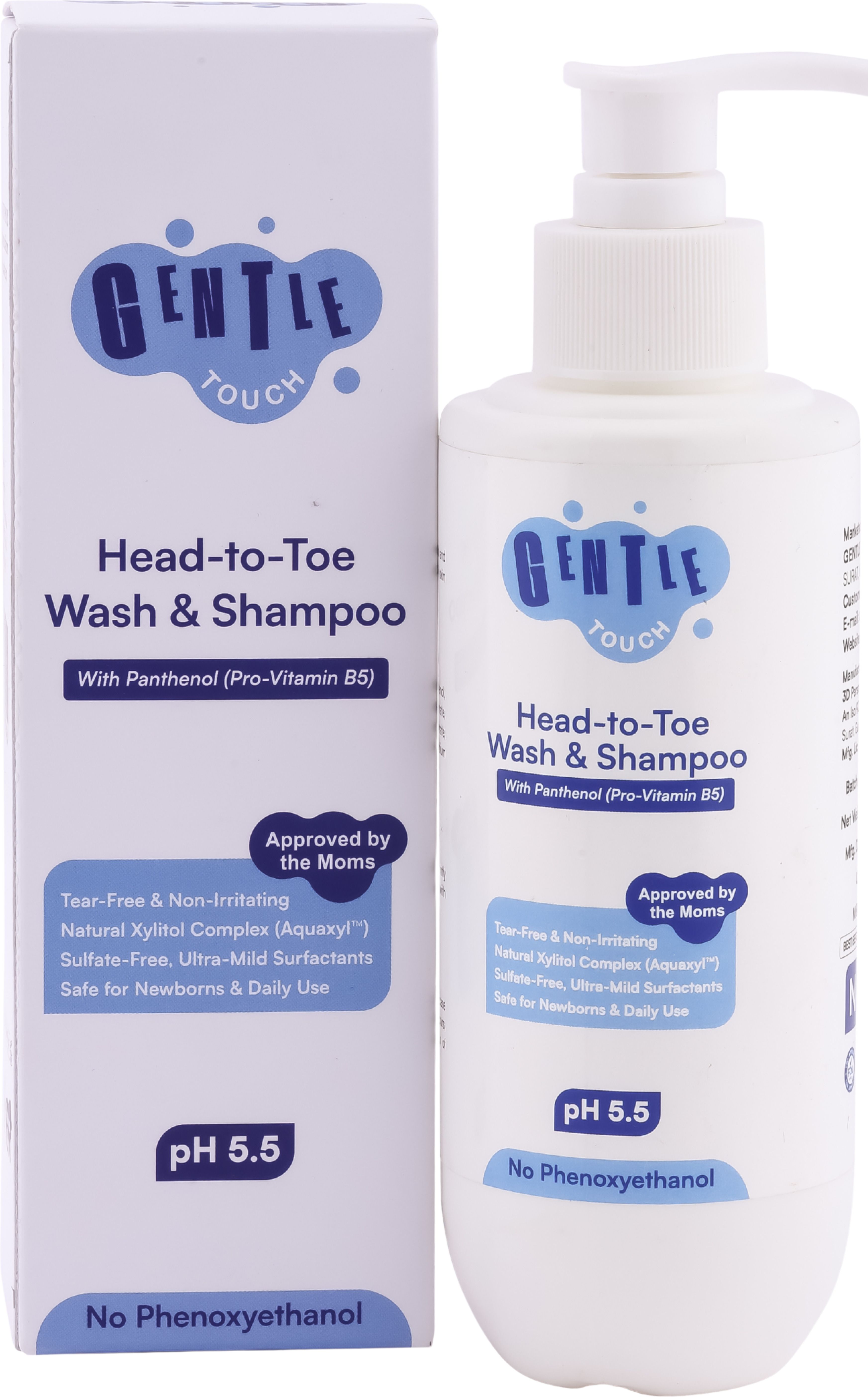 Baby Wash & Shampoo | Tear-Free, pH 5.5 | Sulphate Free | Pro-Vitamin B5 | 200ml