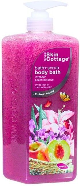 premium skin cottage SkinCottage Bath+Scrub Lavender Peach Essence Infusion refreshed after everybath-picture-39