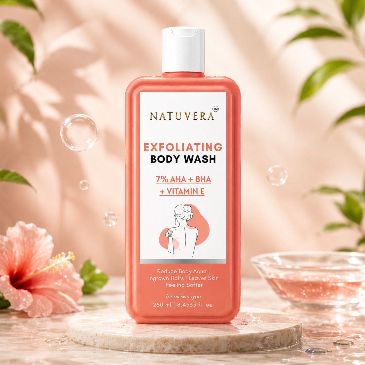 Exfoliating Shower Gel with AHA BHA & Vitamin E for Smooth Skin-image-48