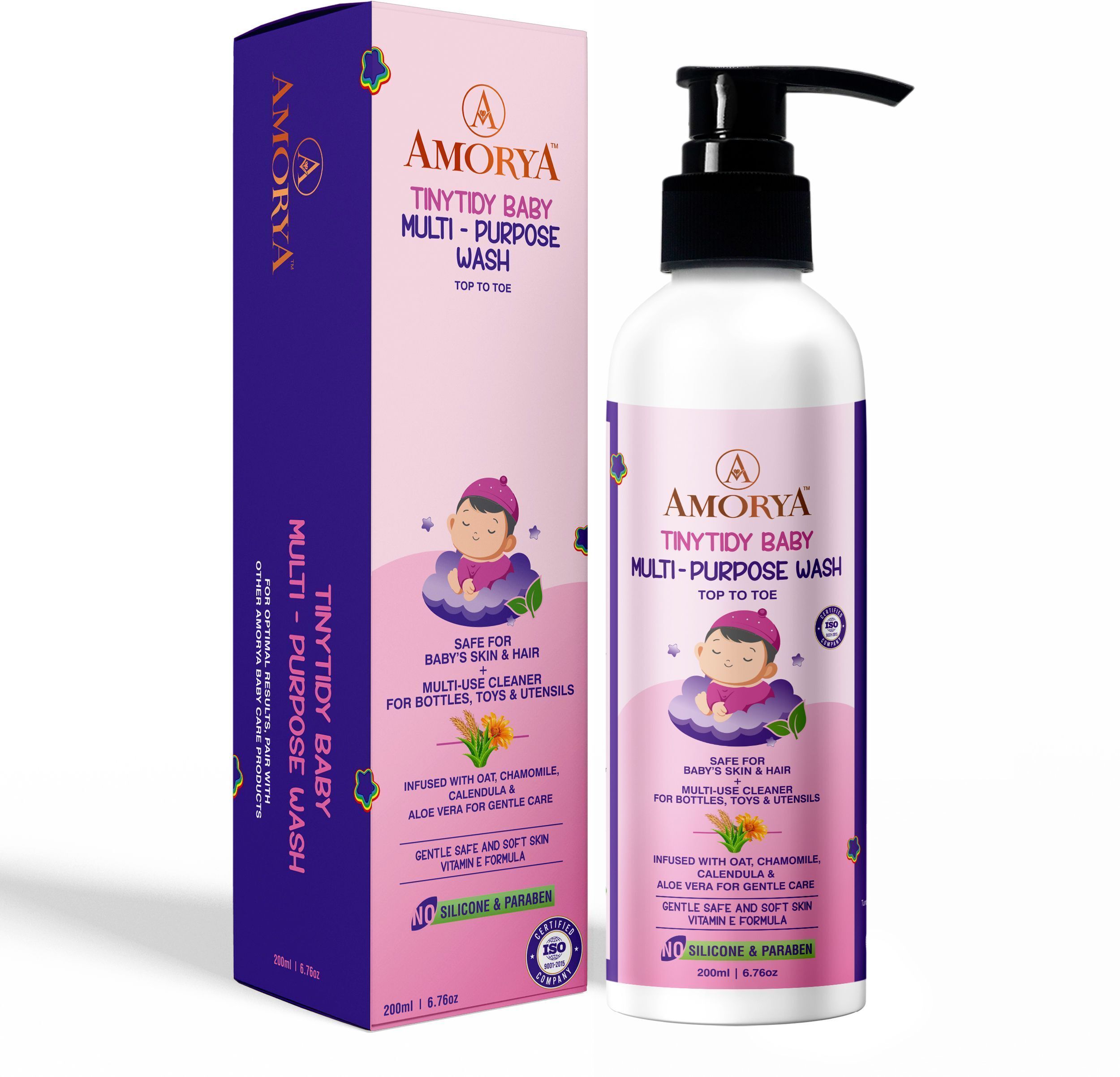 Tinytidy Baby Multi-Purpose Wash|Cleanser Baby Skin & Hair + Bottles & Utensils|-image-1