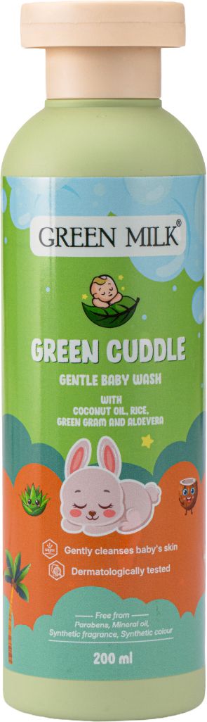 green milk Green Cuddle Baby Wash | Gentle, Soap-Free & Tear-Free Cleanser-picture-37