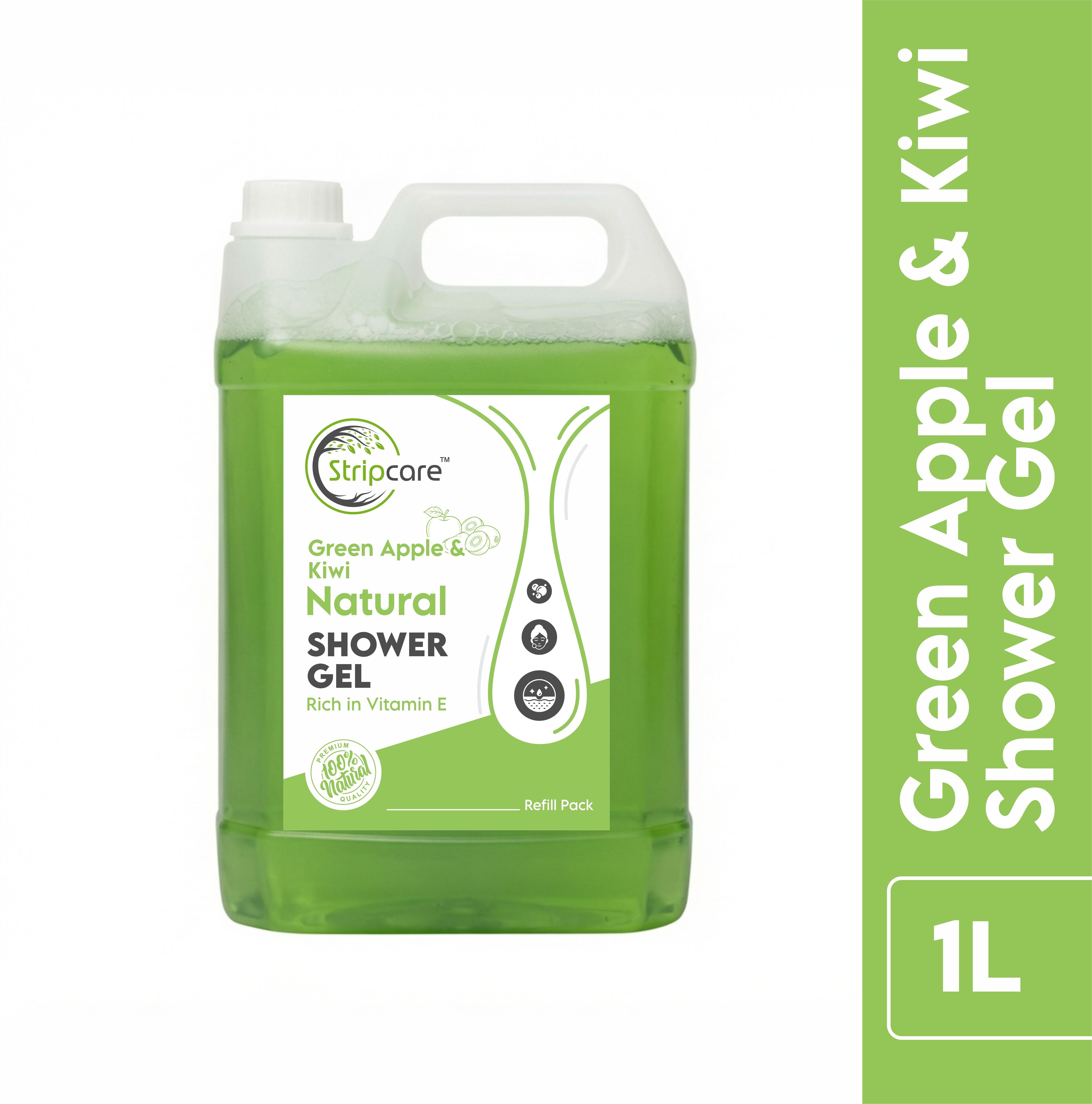 Green Apple & Kiwi Natural Shower Gel 1L Can-image-28