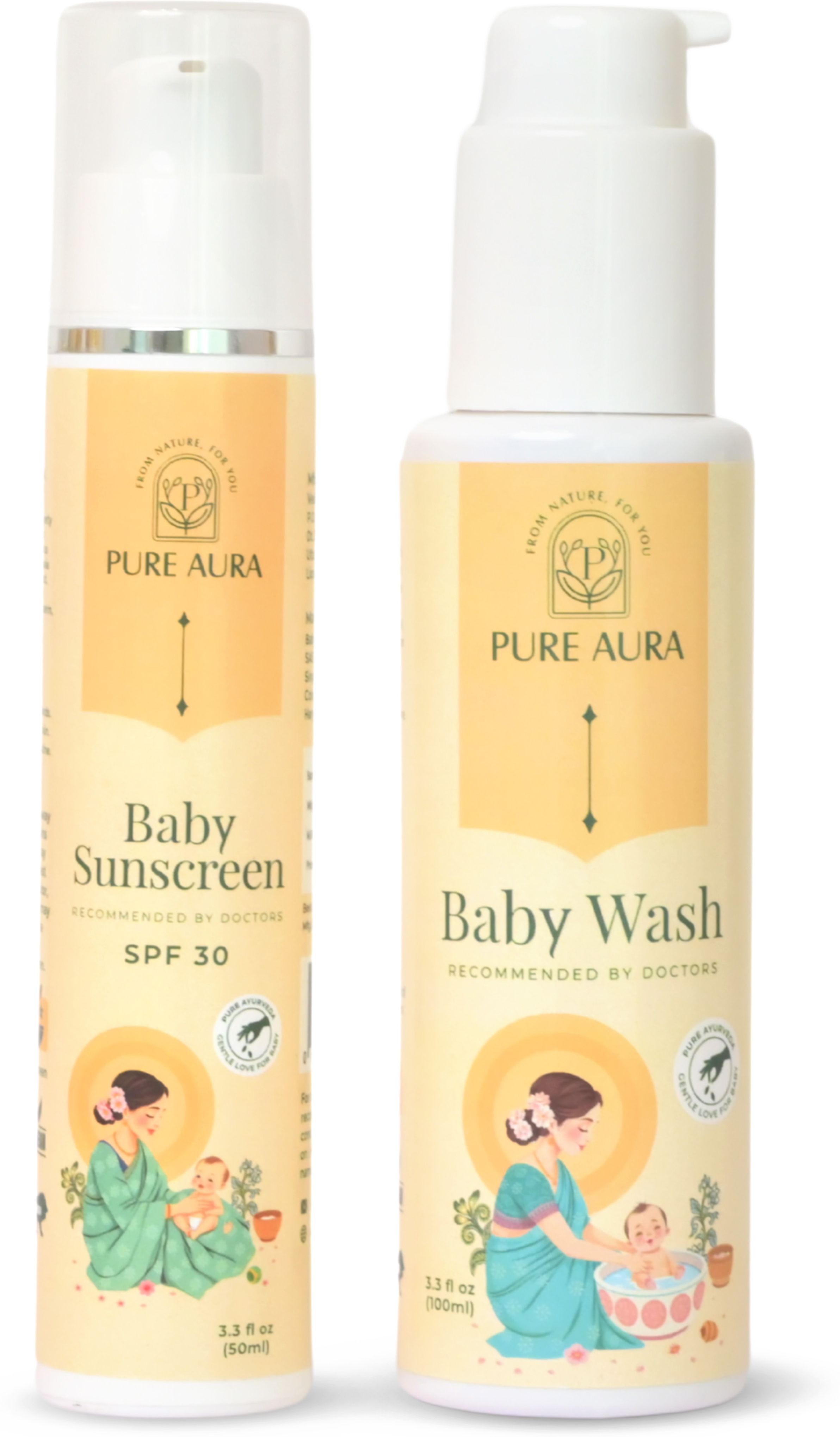 Baby Sun Safe Duo | SPF 30 Sunscreen & Gentle Wash | Nourishing Sun Protection-image-4