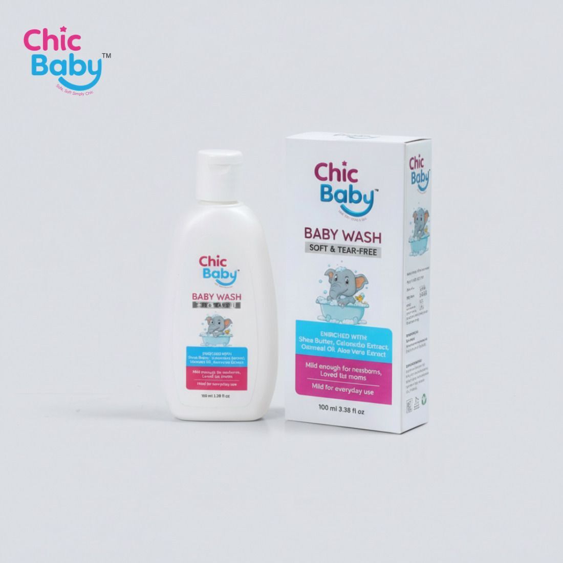 chic baby BabyWash: Soft & Tear-Free Enriched with SheaButter Coconut Oli AloeVera Extract-picture-21