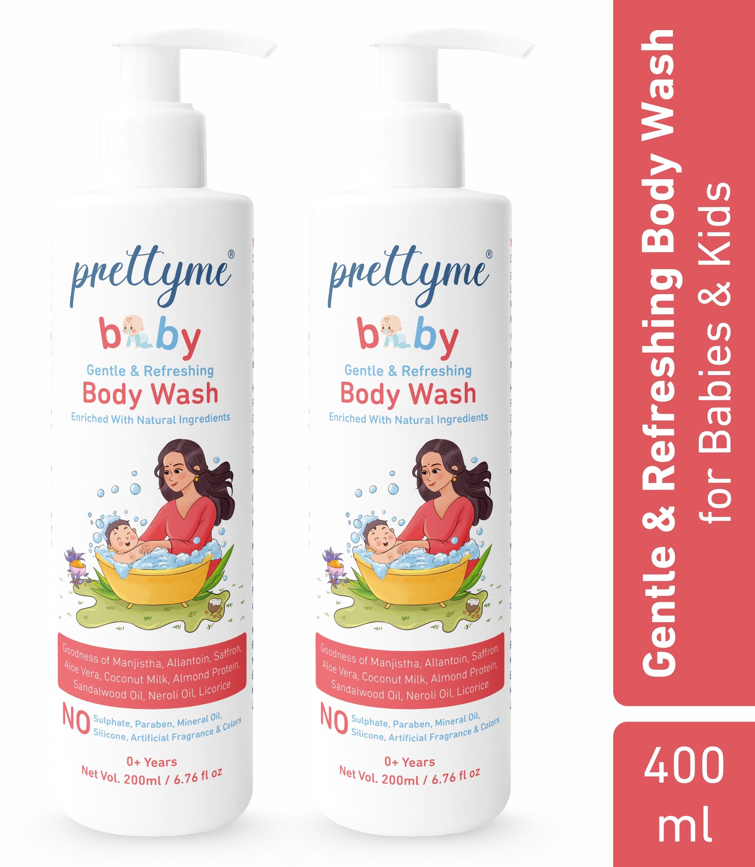 Baby Head to Toe Tear Free 2 in 1 Natural Body Wash & Shampoo for Newborns, Kids-image-47