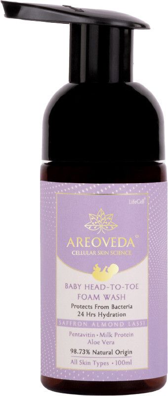 areoveda Baby Head-To-Toe Foam Wash | 24 Hrs Hydration | pH 5.5-picture-22