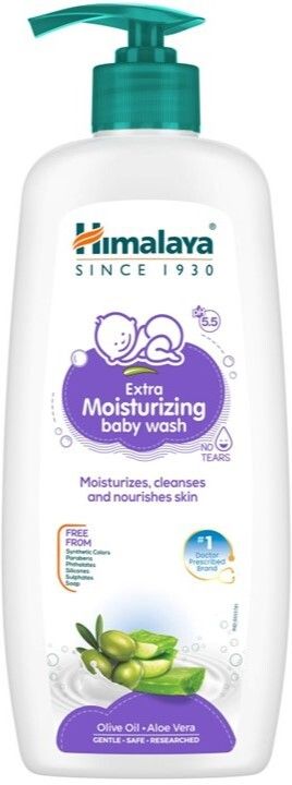 himalaya EXTRA MOISTURIZING BABY WASH 400ml | Nourishes Skin |-picture-45