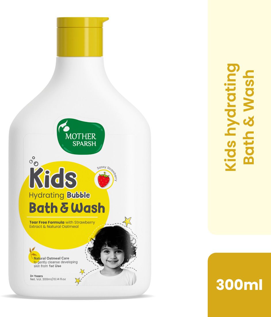 Kids & Baby Hydrating Bubble Bath & Body Wash with Tear-Free Formula, Strawberry