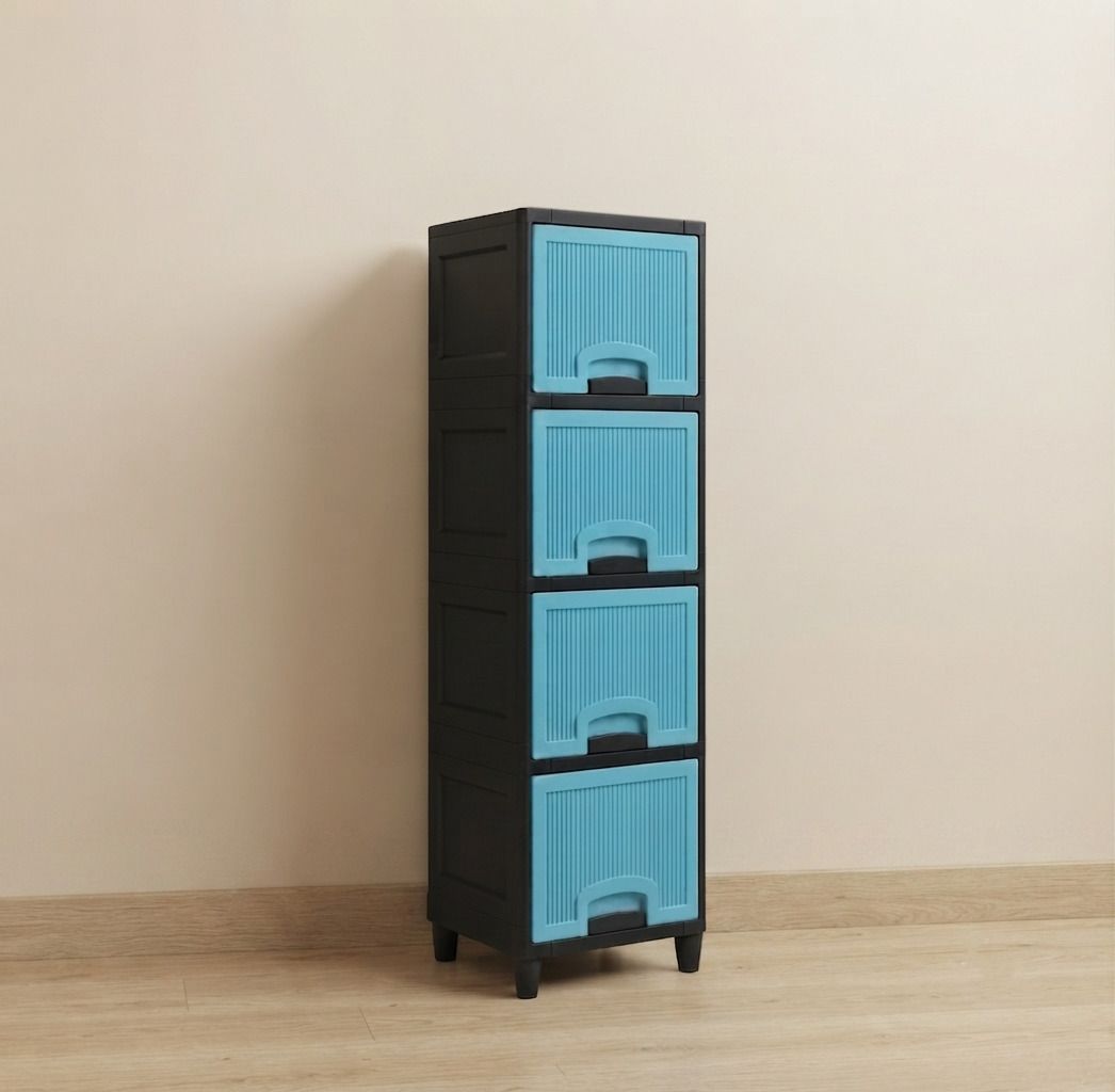 surety for safety Multi Layer Plastic Kitchen Cabinet Drawer Plastic Open Book Shelf-picture-10