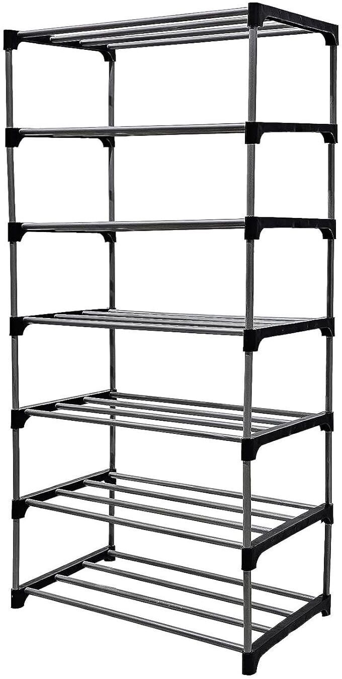 7 layer bookshelf for home office bookcase Plastic Open Book Shelf