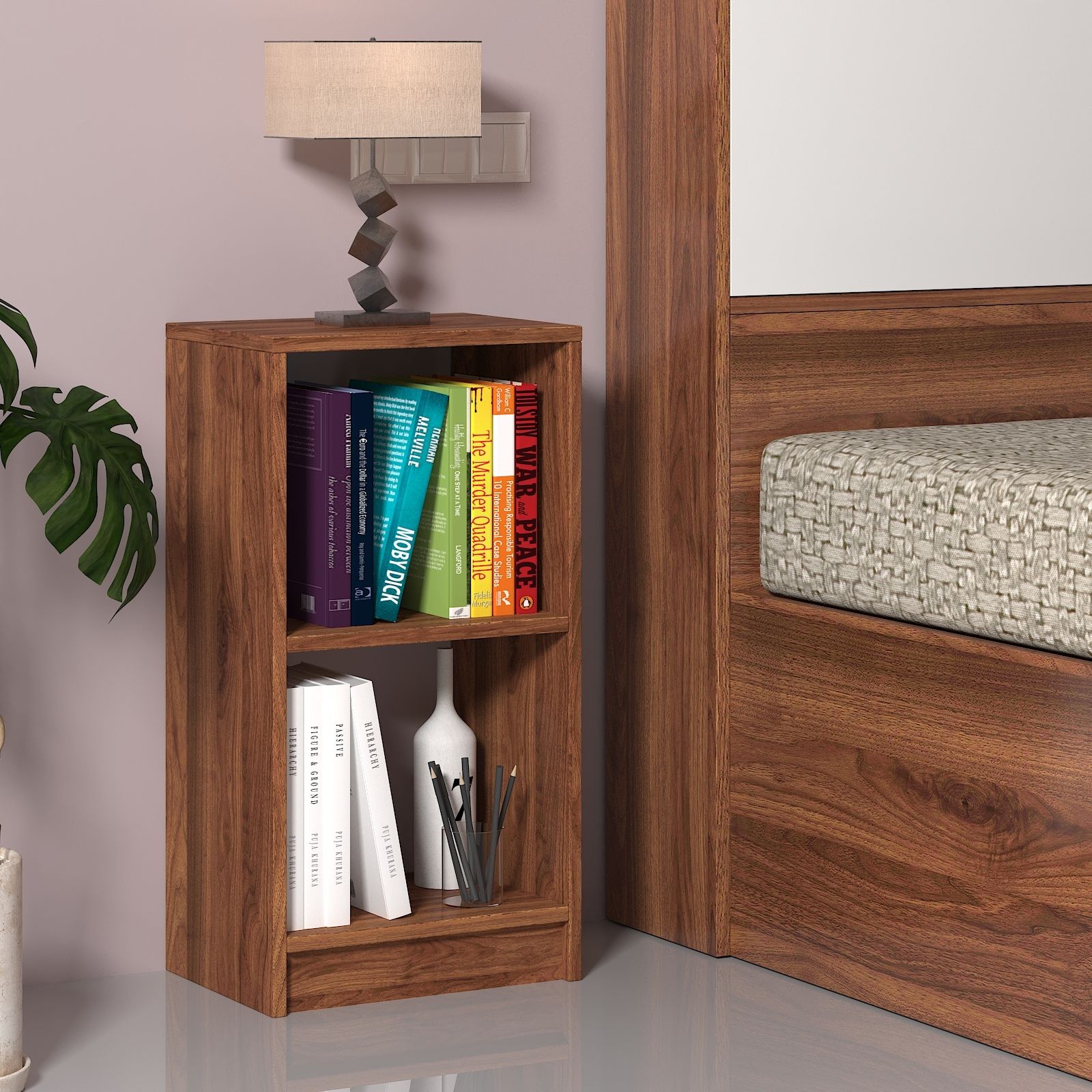 Engineered Wood Open Book Shelf-image-5