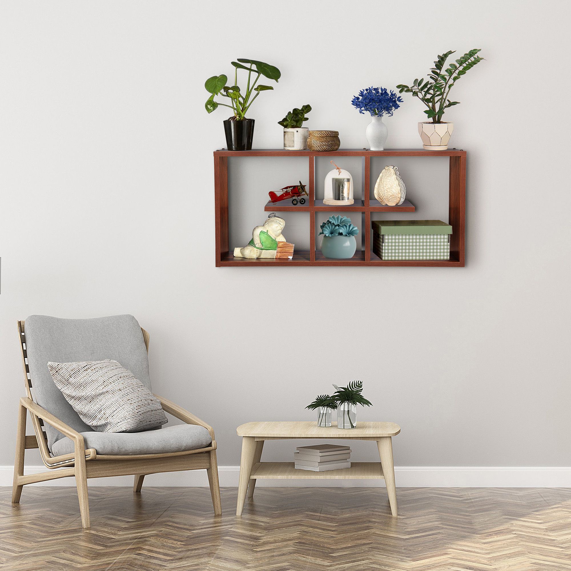 gudsmith Engineered Wood Open Book Shelf-picture-25