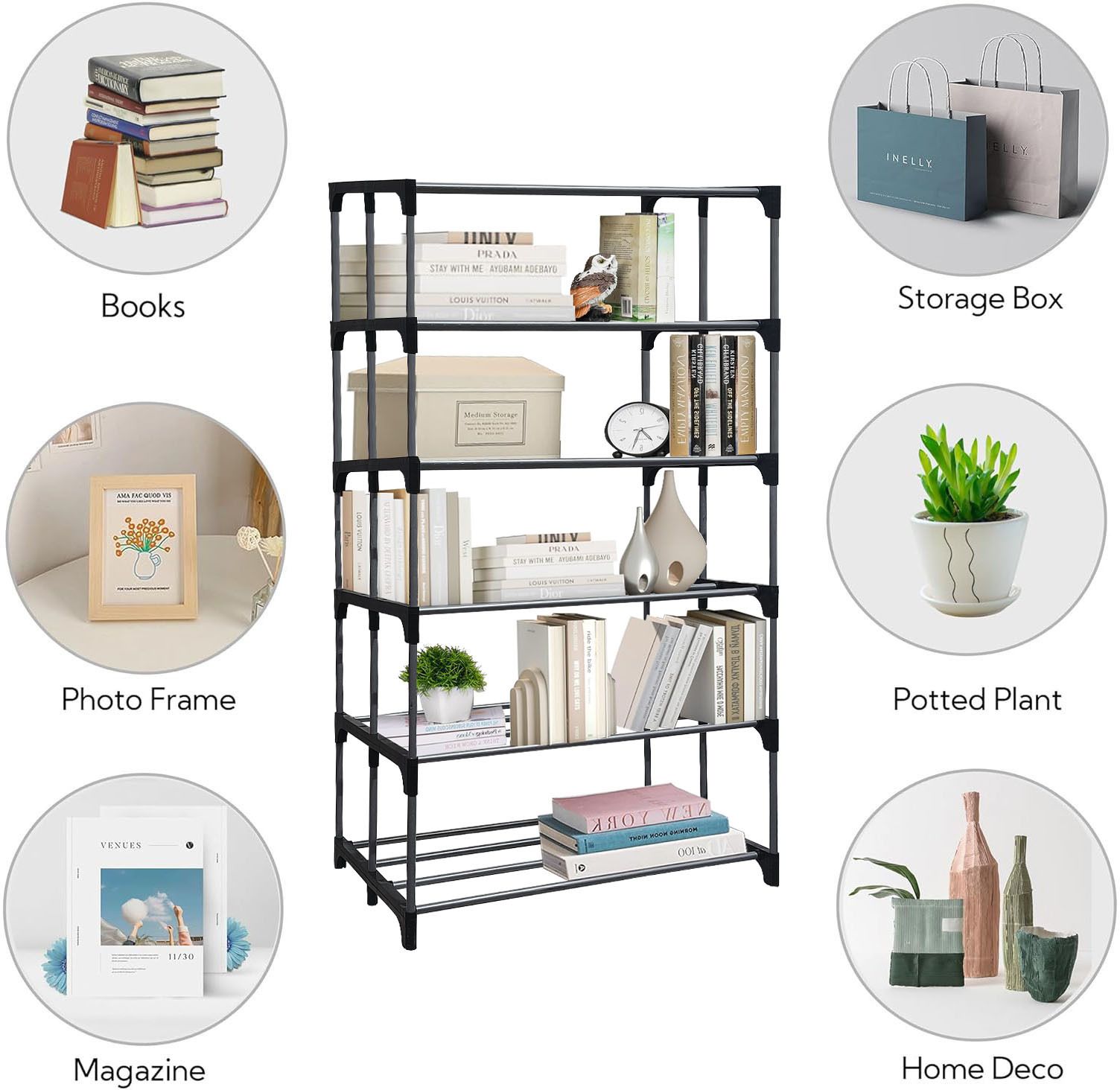 philoshop BOOKCASES Metal Open Book Shelf-picture-25