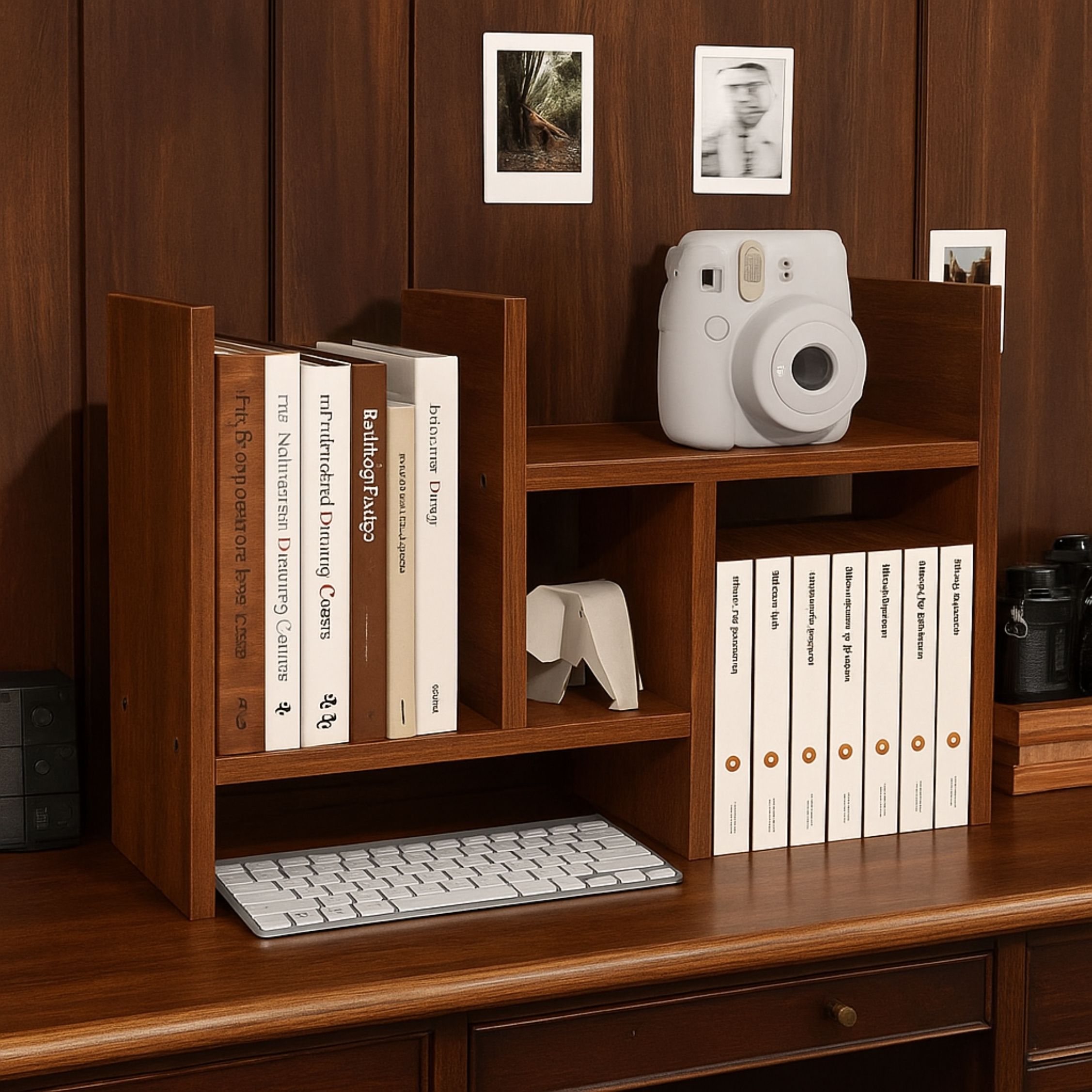 enigmatic woodworks H Shape Wooden Book Shelf for Kids, Study & Living Room Engineered Wood Open Book Shelf-picture-19