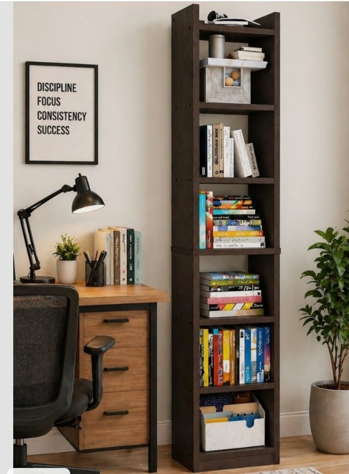 sorachi BookShelf7T- Wenge Engineered Wood Open Book Shelf-picture-39