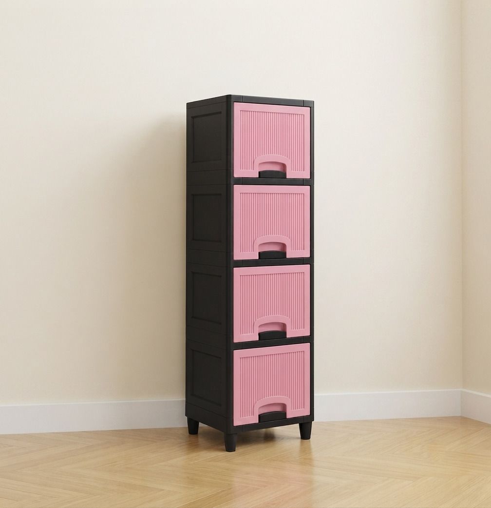 surety for safety Plastic Multi Layer Cabinet Drawer for Kitchen Storage Plastic Open Book Shelf-picture-45