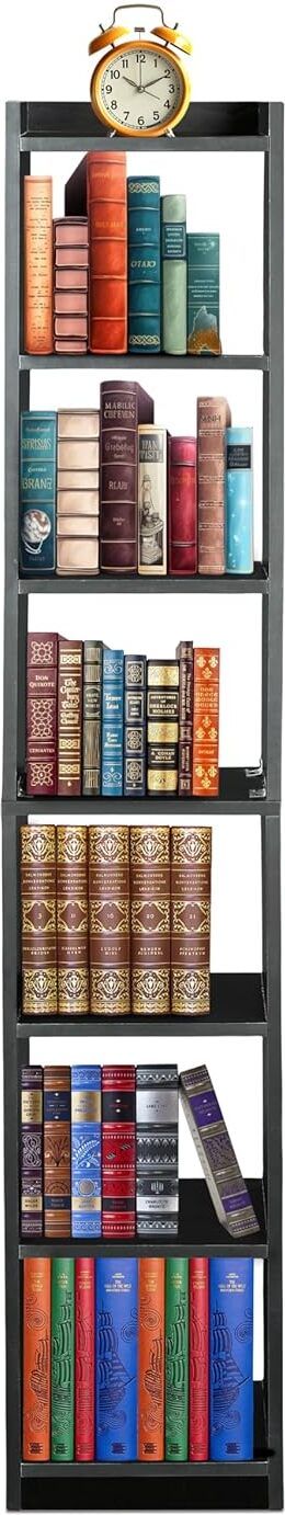 Bookshelf Multipurpose Home Decor Storage Rack Bookcase Showcase Organizer Engineered Wood Open Book Shelf-image-35