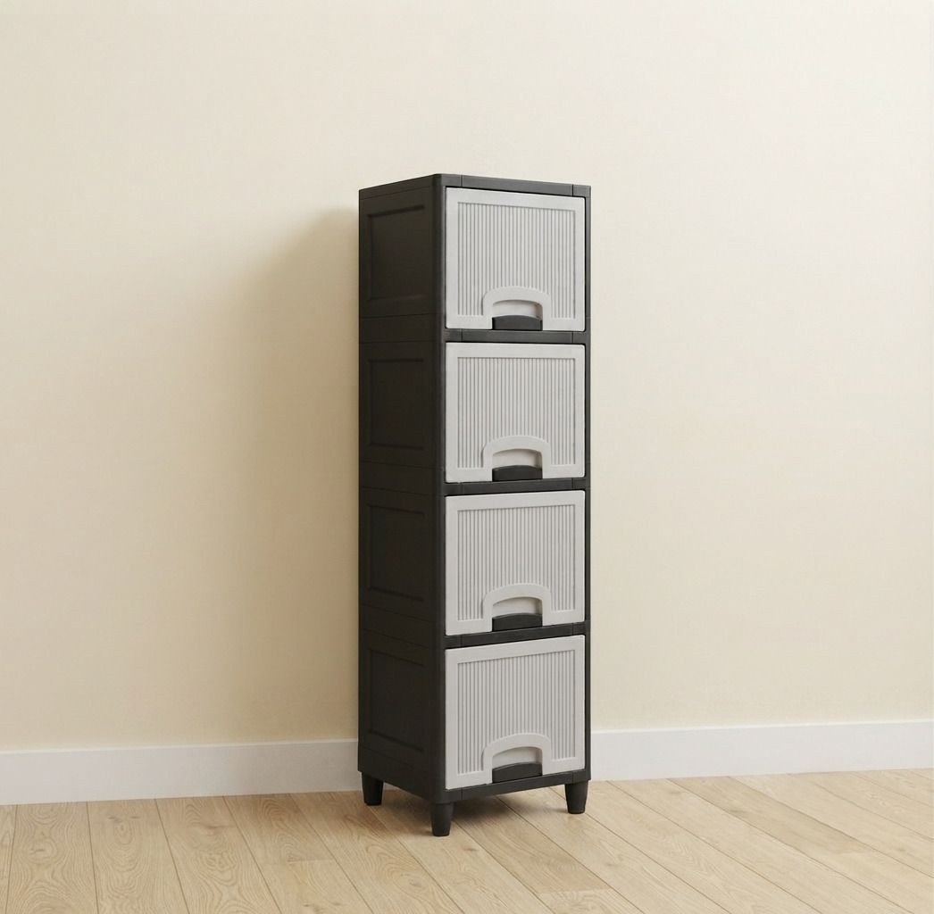 Multi-Layer Plastic Wardrobe Organizer for Foldable Plastic Open Book Shelf-image-44