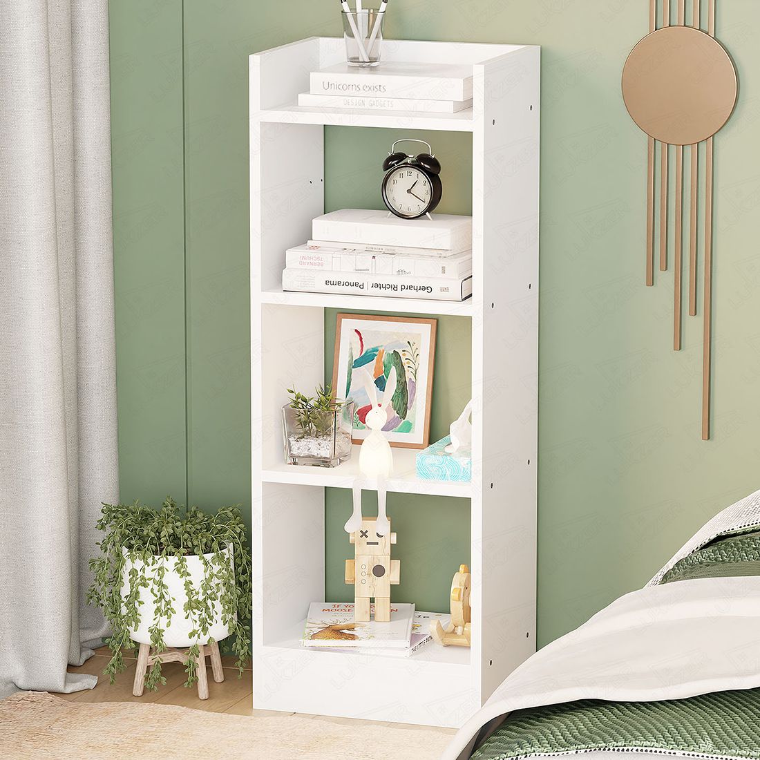 lukzer Engineered Wood Open Book Shelf-picture-15