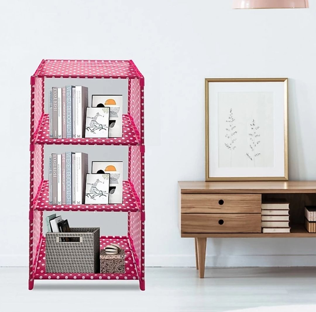 saisap 4-LAYER CARBON STEEL BOOK SHELF Metal Open Book Shelf-picture-19