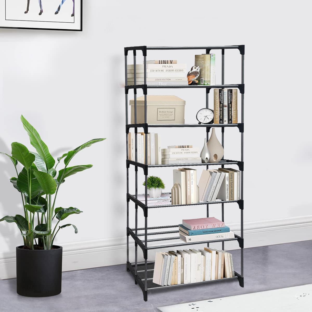 Bookshelf Plastic Open Book Shelf-image-27