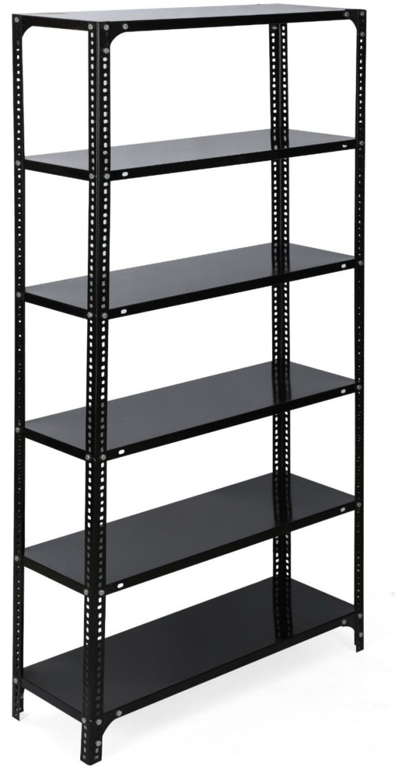 fiora Slotted Angle CRC Sheet 5 Shelves Multipurpose Storage Metal Open Book Shelf-picture-14