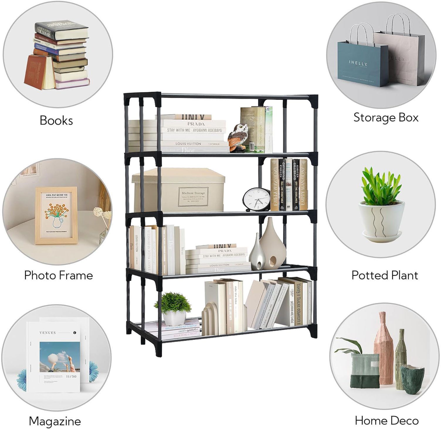 philoshop BOOKCASES Metal Open Book Shelf-picture-10