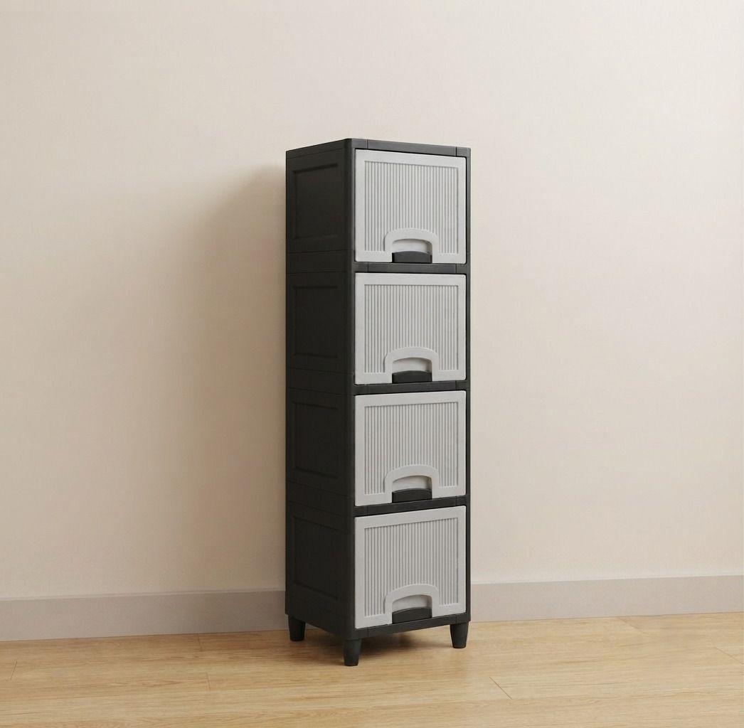 Multipurpose Cabinet Storage Organizer for Plastic Free Standing Plastic Open Book Shelf-image-32