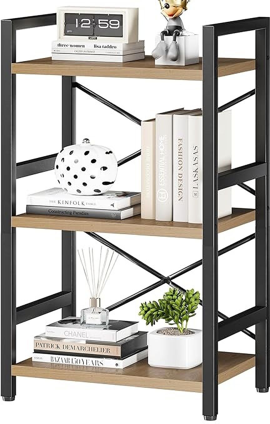 KRAYOG IronWood 3-Tier Engineered Wood Open Book Shelf-image-14