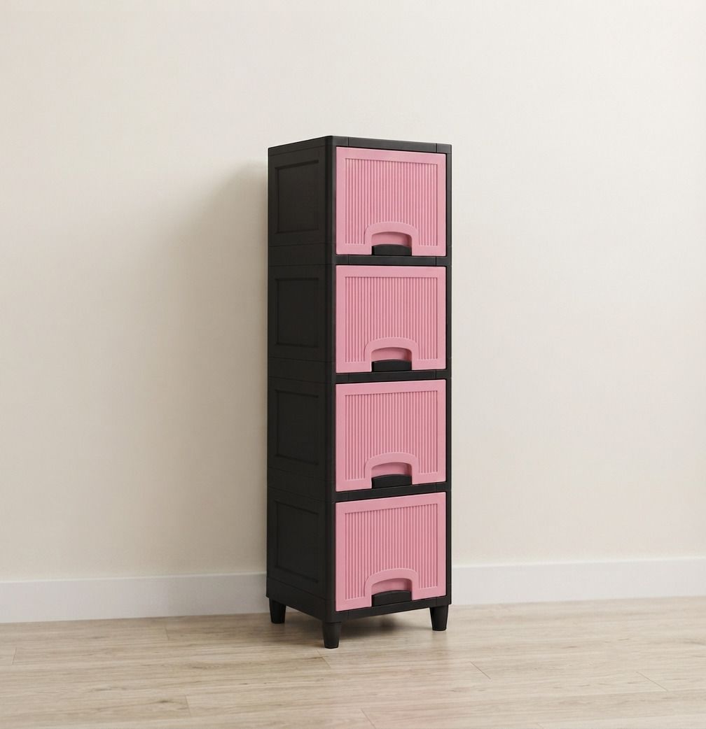 surety for safety Plastic Multipurpose Drawer Cabinet Storage Rack Plastic Open Book Shelf-picture-22