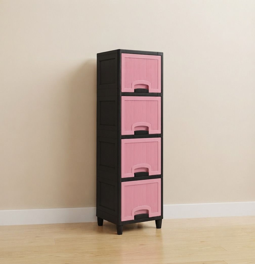 maxtid Compact Plastic Storage Cabinet with Deep Drawers for Space Saving Storage Plastic Open Book Shelf-picture-41