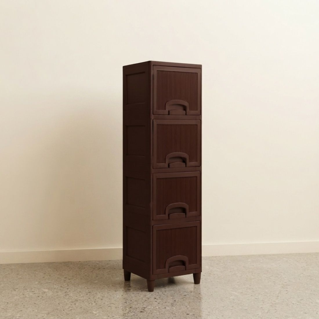 Multi Layer Plastic Book Shelf for Home Plastic Open Book Shelf-image-4
